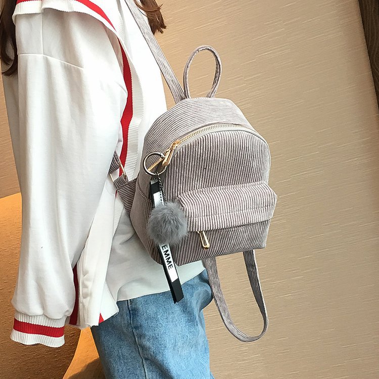 Mini backpack hair ball backpack