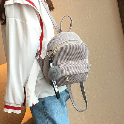Mini backpack hair ball backpack