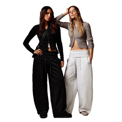 Women's Drawstring Elastic Sports Casual Pants
