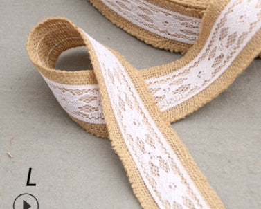 Lace Linen Roll, 5CM Wide, DIY Christmas Decor