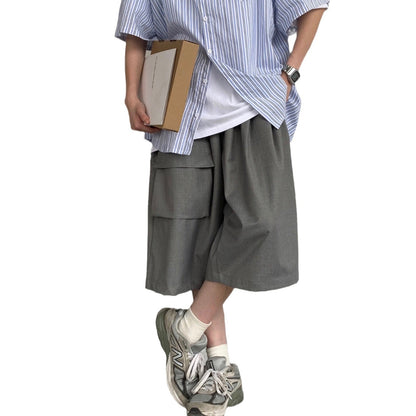 Japanese Retro Simple Casual Shorts Men