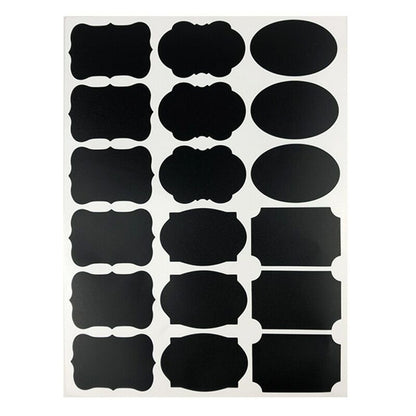 Matte Black PVC Self-Adhesive Label Sticker - A4 Size