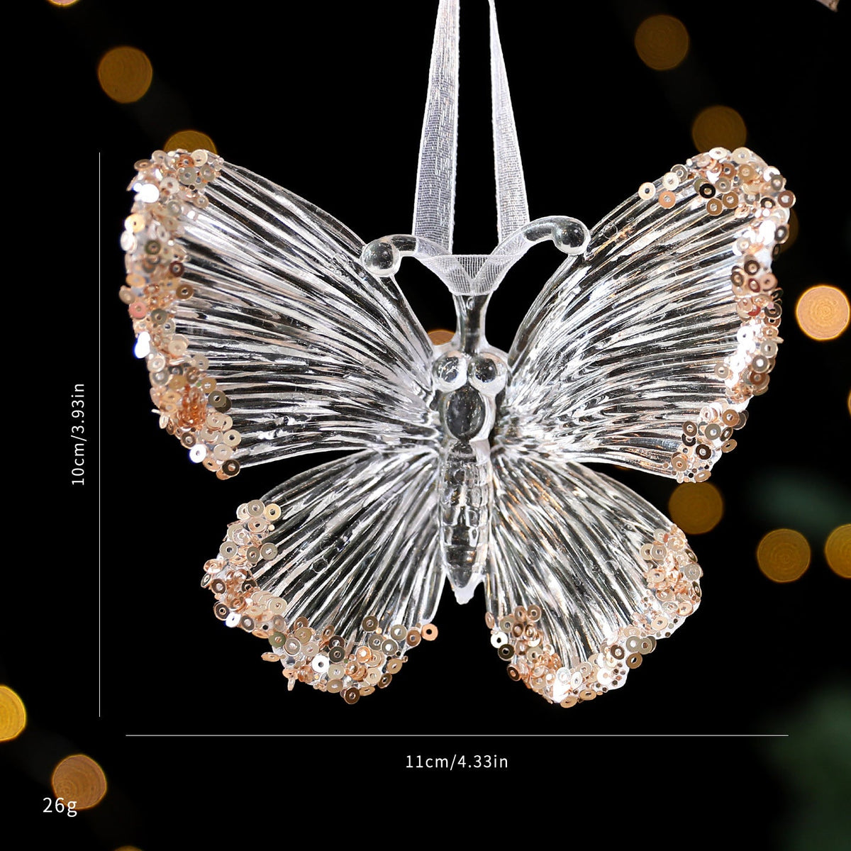 Christmas Decorations Sequined Acrylic Pendant