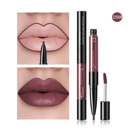 Pudaier Matte Lip Gloss Lip Liner Agate Red Lip Tint
