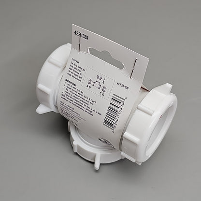 ACE Coupling Plastic Tee 3 Way 1.5" 25-Pk ACE55-6W 4223384 (New)