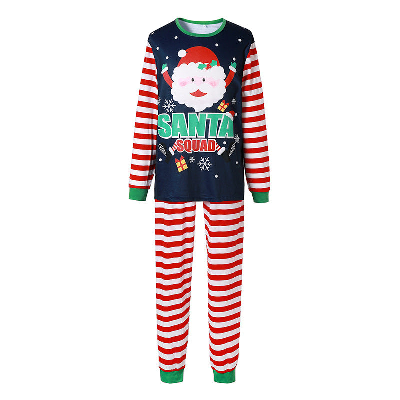 Santa Printed Parent-child Homewear