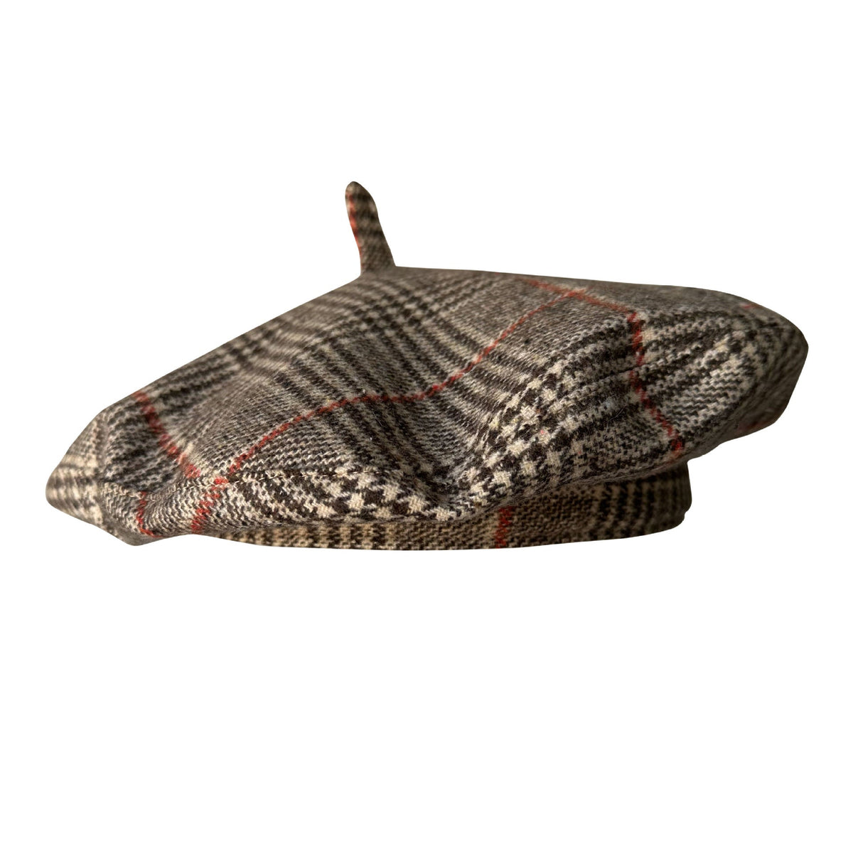 Retro-style Fashionable Beret For Women New Autumn DesignBritish Plaid Saucer Hat