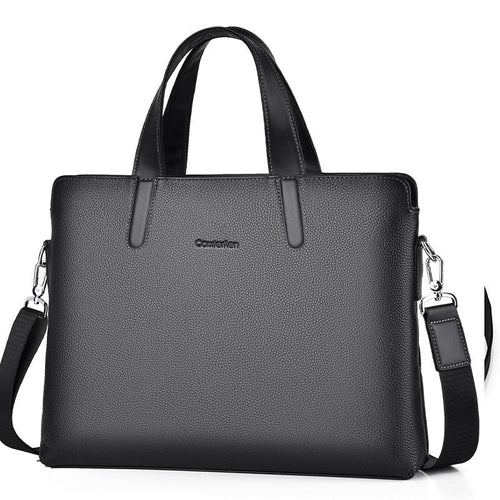 Large-capacity Crossbody Leather Briefcase