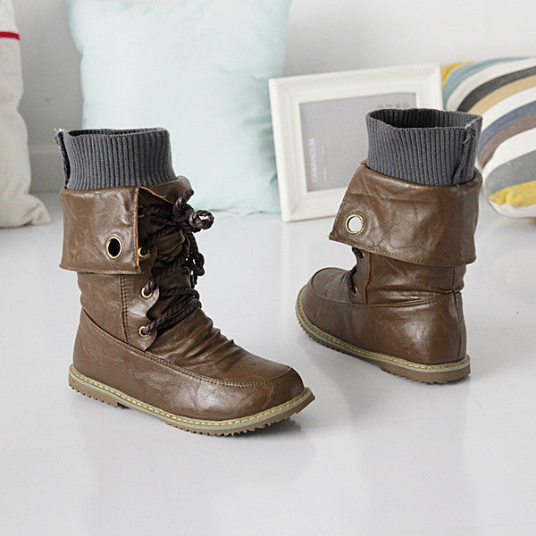 Soft leather motorcycle booties
