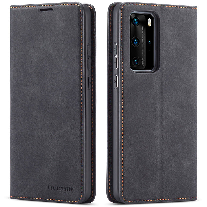 P40Pro Flip-type Card-inserting Mobile Phone Leather Case