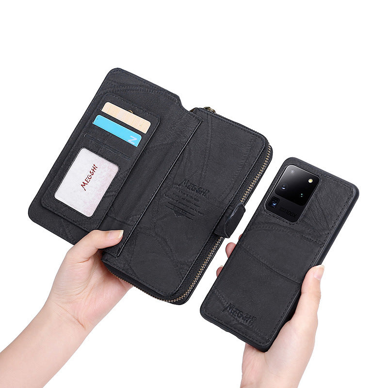 Card phone leather case