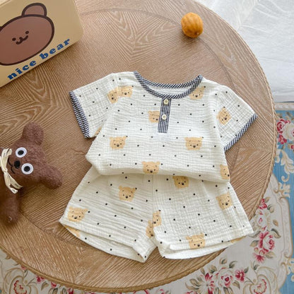 Thin Suit Cotton Yarn Suit Infant Children Household