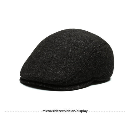 Outdoor Cycling Warm Short Brim Beret Ear Protection Hat