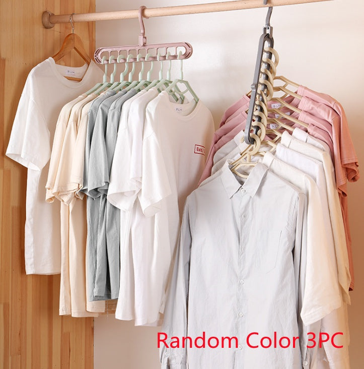 Plastic Clothes Hanger with Storage Hook