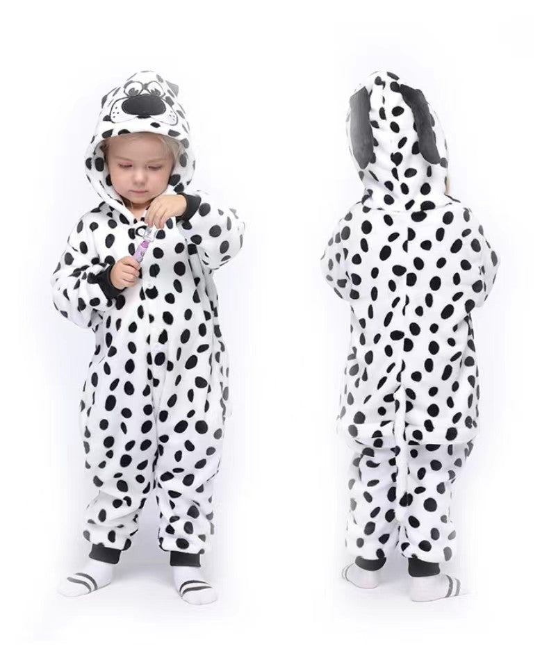 Flannel Children's Animal One-piece Pajamas