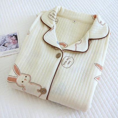 Thickened Maternity Pajamas Maternity Nursing Clothing Two-piece Set