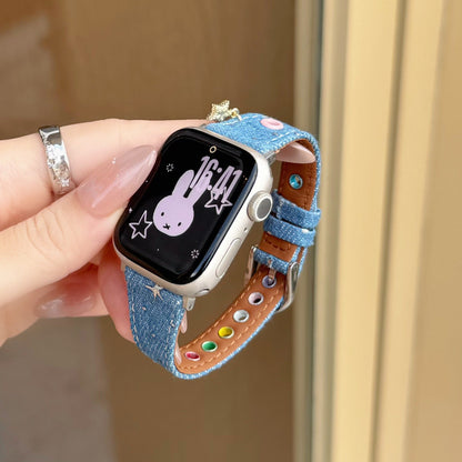 Denim Star Charm For Watch 10SE Strap