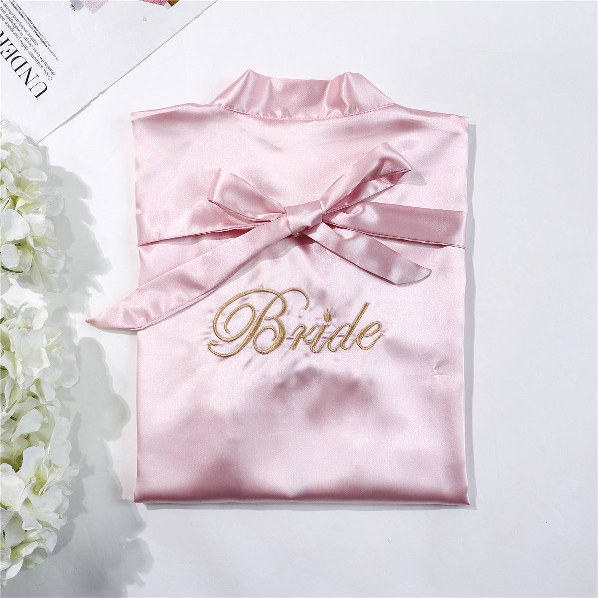 Bridal Pajamas Simulation Silk Nightgown