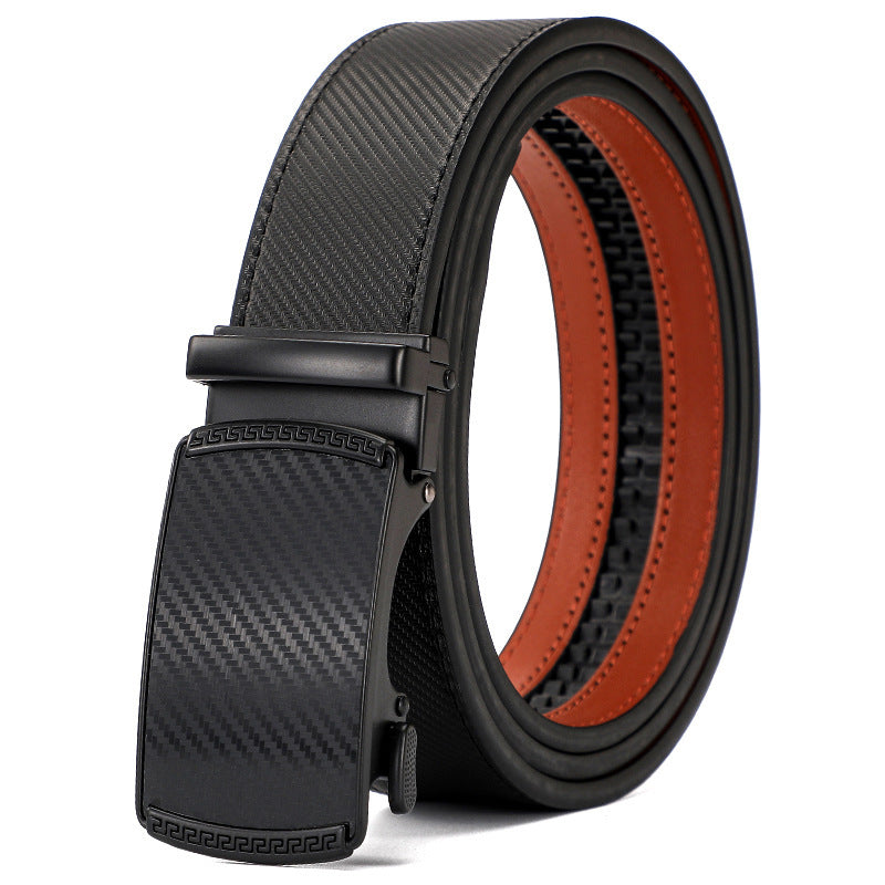 Automatic Buckle Leisure Business Belt Cowhide Belt