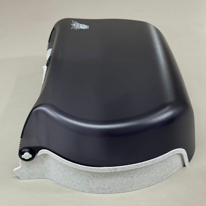 EMPRESS Twin Dispenser For 9" Jumbo Bath Tissue 19"X9"x5" Black/White EMP4000