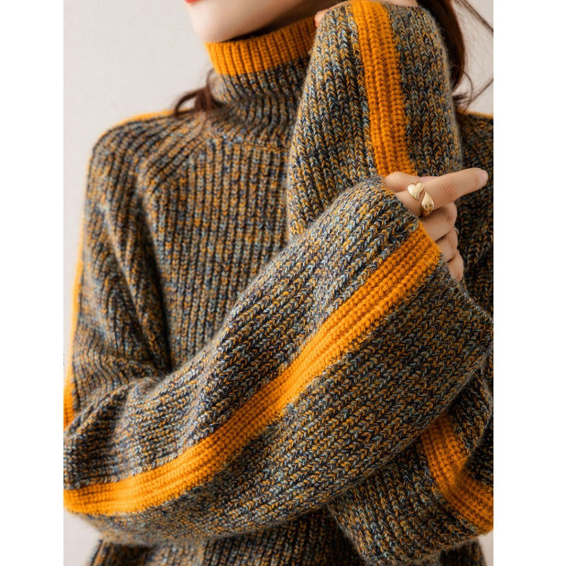 Women's New Retro Thickened Turtleneck Sweater