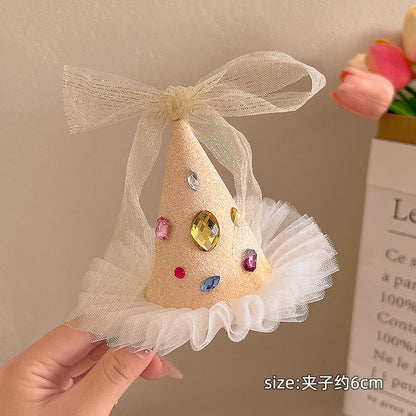 Cherry Cake Style Lace Hair Clip