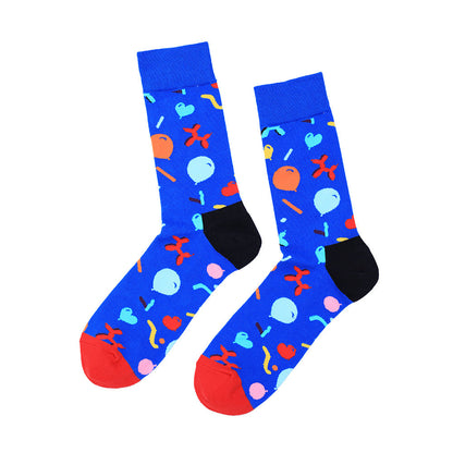 Funny men and women tide socks