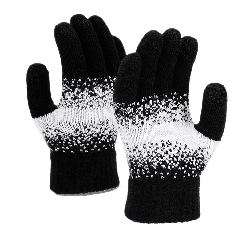 Autumn And Winter New Gloves Women's Knitted Wool