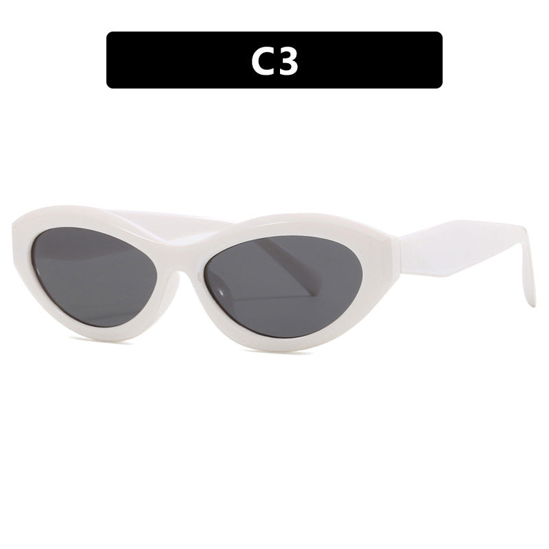 Oval Small Frame Sunglasses Fashionable Shades Stylish And Personalized UV Protective Tinted Glasses