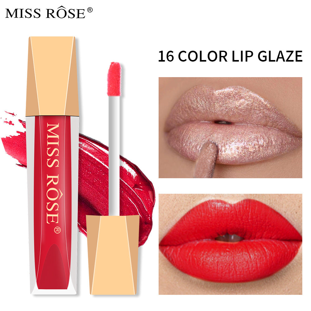 Matte Lip Gloss Liquid Pearlescent Lip Gloss Non Fading Non Stick Cup Velvet Lip Glaze Lipstick