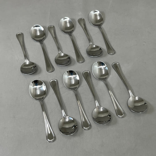 ABERT (12 Pack) Matisse Vintage Soup Spoon 6.8" Stainless Steel FP486