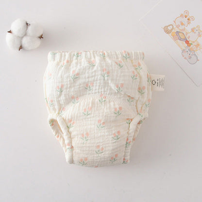Gauze Cotton Baby's Ring Urine Training Pants Pure Diaper Pants