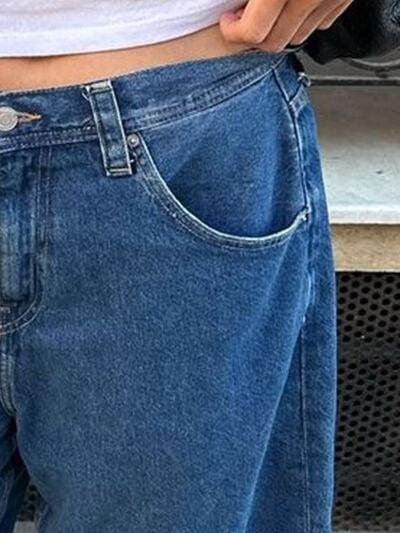 High Waist Denim Shorts with Pockets for Women Stylish