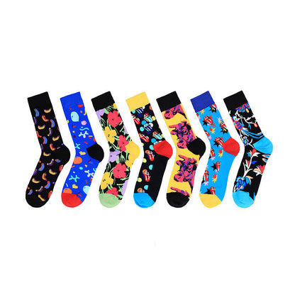 Funny men and women tide socks