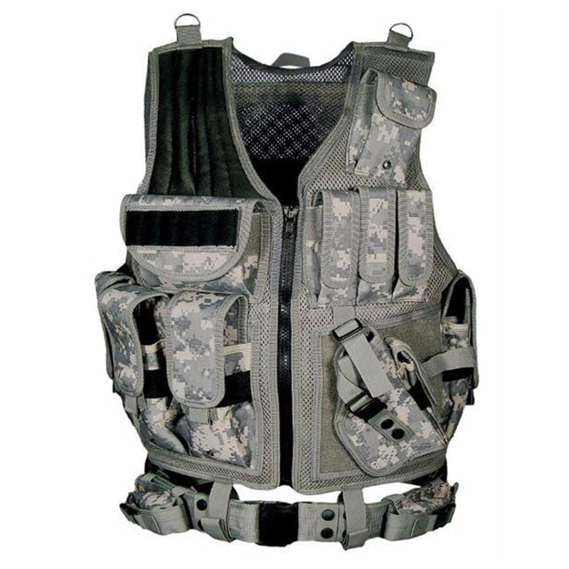 Tactical Military Vest - MOLLE Plate Carrier for Airsoft & Training