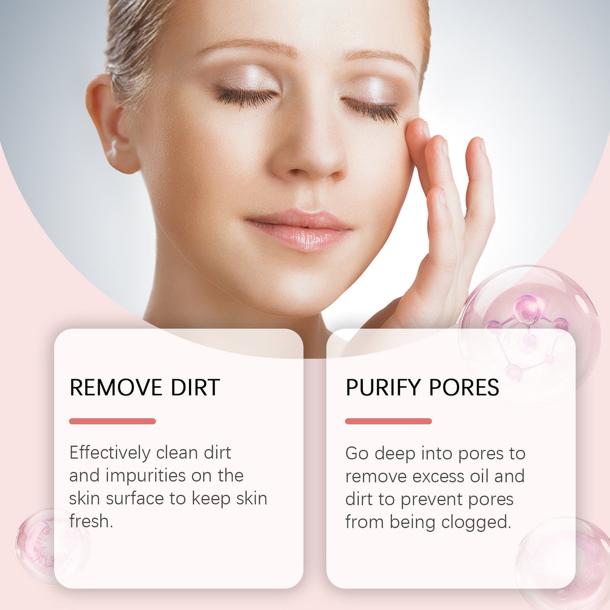 Pore Cleansing Cleanser Cleans Impurities From The Face, Moisturizes The Skin And Is Gentle And Moisturizing