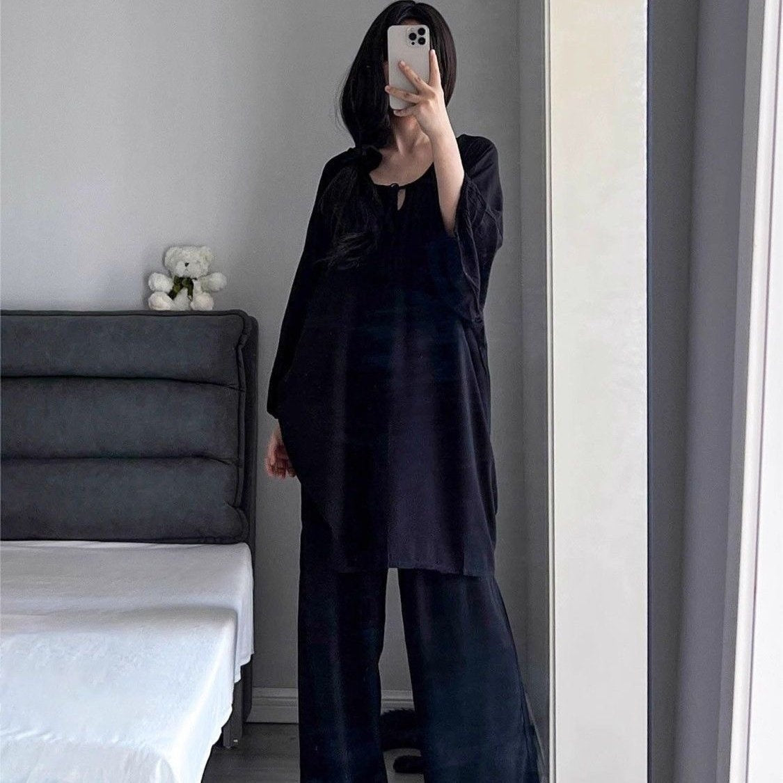 Three-quarter-sleeve Pants Set Suitable For Both Outdoor Wear And Lounging At Home
