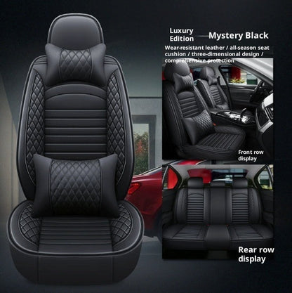 Four-Season Universal Leather Seat Covers Full-Enclosure Five-Seater Car Mats