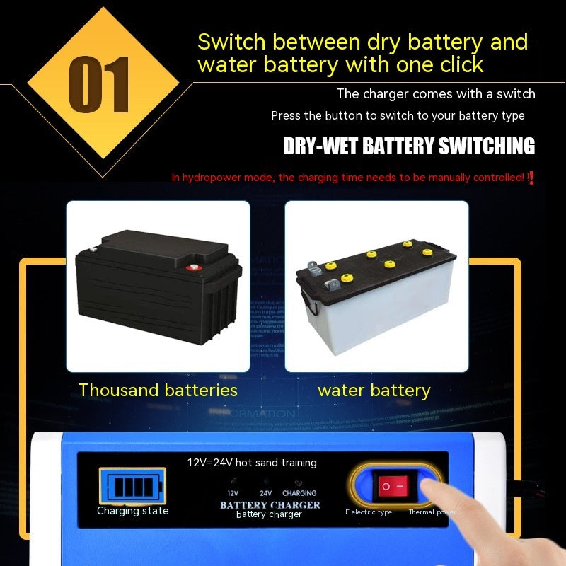 Car Motorcycle Storage Battery Charger