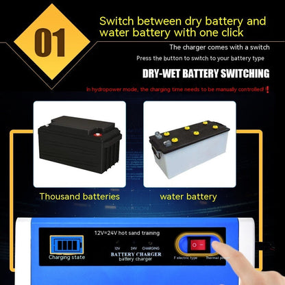 Car Motorcycle Storage Battery Charger