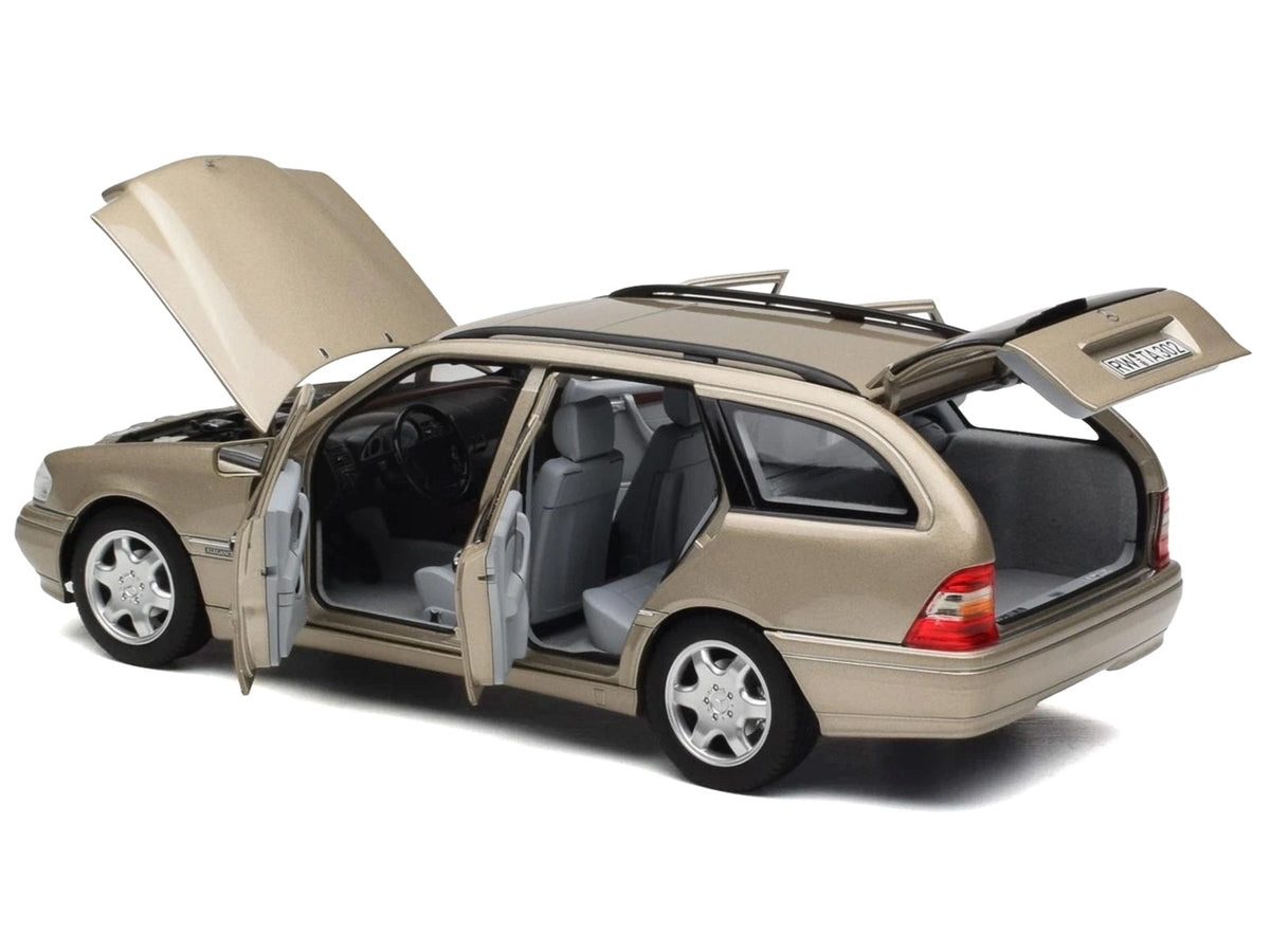 1997 Mercedes-Benz C-Class T-Model Smoke Silver Metallic 1/18 Diecast Model Car by Norev