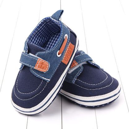 Denim baby shoes soft soled walking shoes