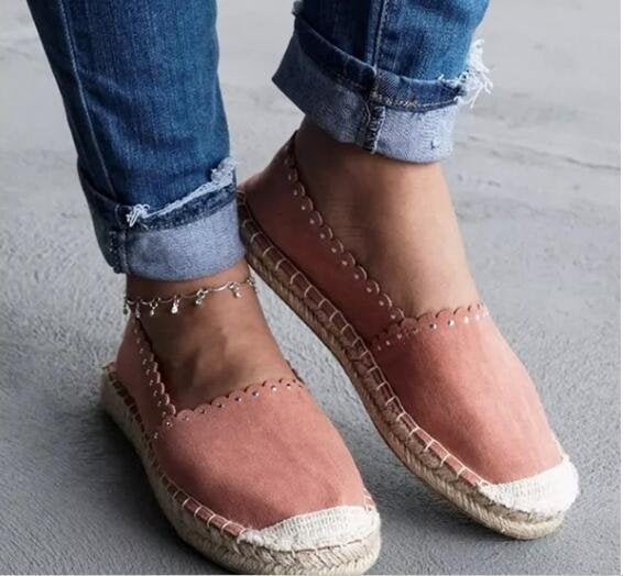 Platform canvas shoes