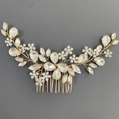 Light Luxury Fashion Hair Accessories Hair Comb Rhinestones