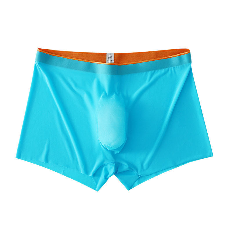 Men's Ice Silk Seamless Boxers