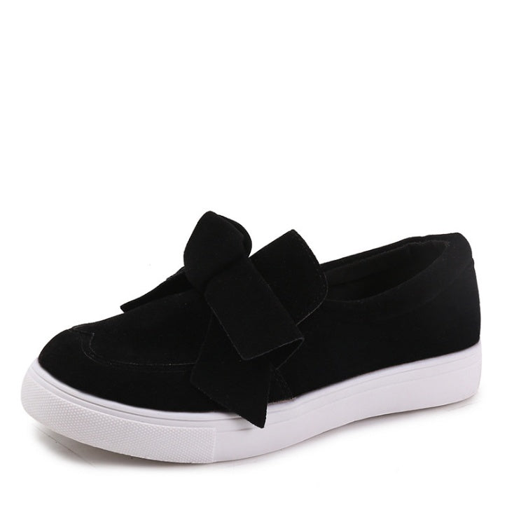 Bow canvas shoes