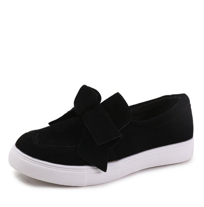 Bow canvas shoes