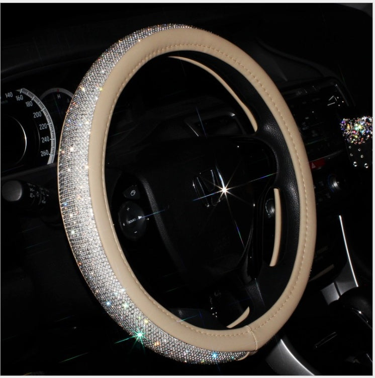 Cute Leather Steering Wheel Cover Anti Slip Universal