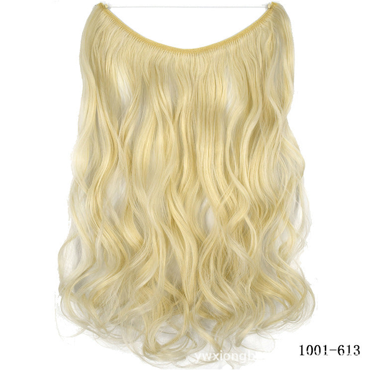 22 Inch Invisible Wire Hair Extensions Synthetic
