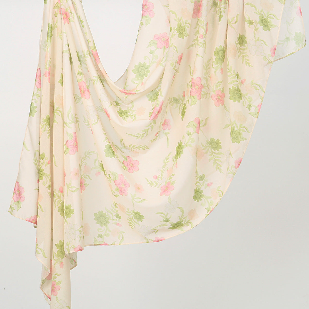 Printed Chiffon Long Scarf For Women Versatile And Fashionable For Outerwear